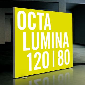 LED Lysvæg "OCTAlumina 120", fritstående