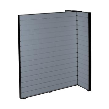 FlexiSlot® Slatwall T-Butiksdisplay "Style-Black" small