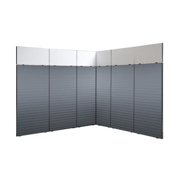 FlexiSlot® Messestand "Style-Black" 2.850 x 2.800 mm Hjørnestand