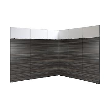 FlexiSlot® Messestand "Style-Black" 2.850 x 2.800 mm Hjørnestand