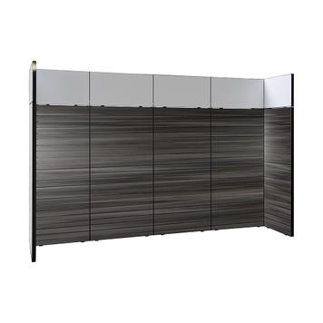 FlexiSlot-® Slatwall Messestand "Style-Black" - 3.900 x 800 mm hovedstand