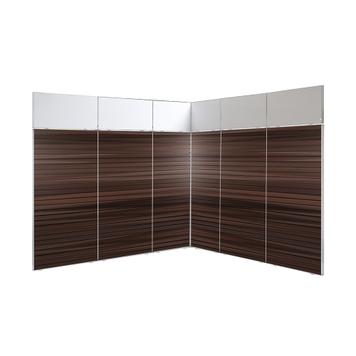 FlexiSlot-® Slatwall Messestand "Style" - 2.850 x 2.800 mm hjørnestand