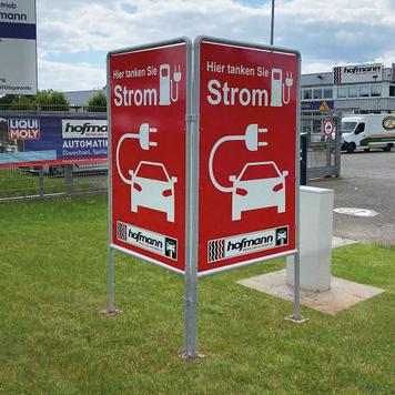 Bannerramme plug-in system "Laskrørdisplay" af stål