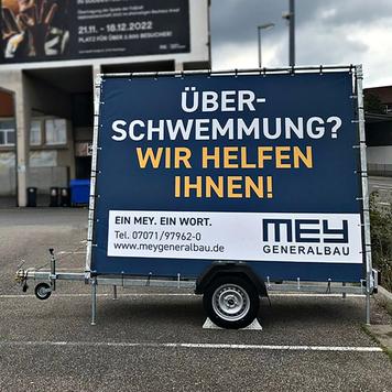 Mobil reklametrailer, uden banner