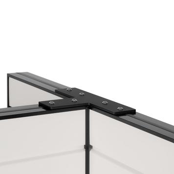 FlexiSlot® Slatwall T-Butiksdisplay "Style-Black" small