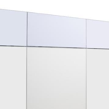 FlexiSlot-® Slatwall Messestand "Style-Black" - 3.900 x 800 mm hovedstand