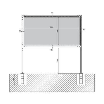 Reklamesystem Techno IV "Fundament"