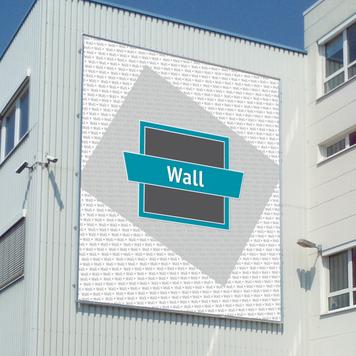 Bannerramme plug-in system "Wall" af aluminium