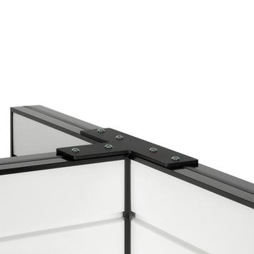 FlexiSlot® Slatwall T-Butiksdisplay "Style-Black" small