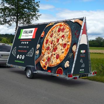 Mobil reklametrailer, uden banner