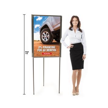 3-sidet Plakatdisplay "Eco"