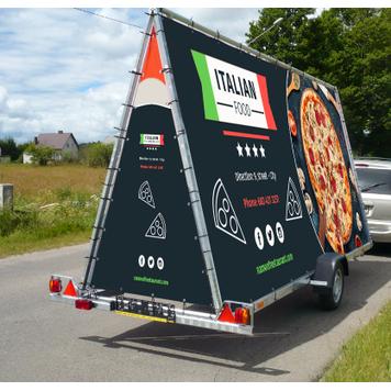 Mobil reklametrailer, uden banner