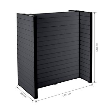 FlexiSlot® Slatwall Gondolreol "Style-Black"