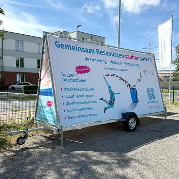 Mobil reklametrailer, uden banner